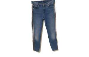 7 For All Mankind Women’s Size 28 Side Stripe Ankle Skinny Denim Jeans